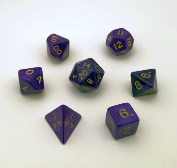 7 piece set Fantasy purple Pearl